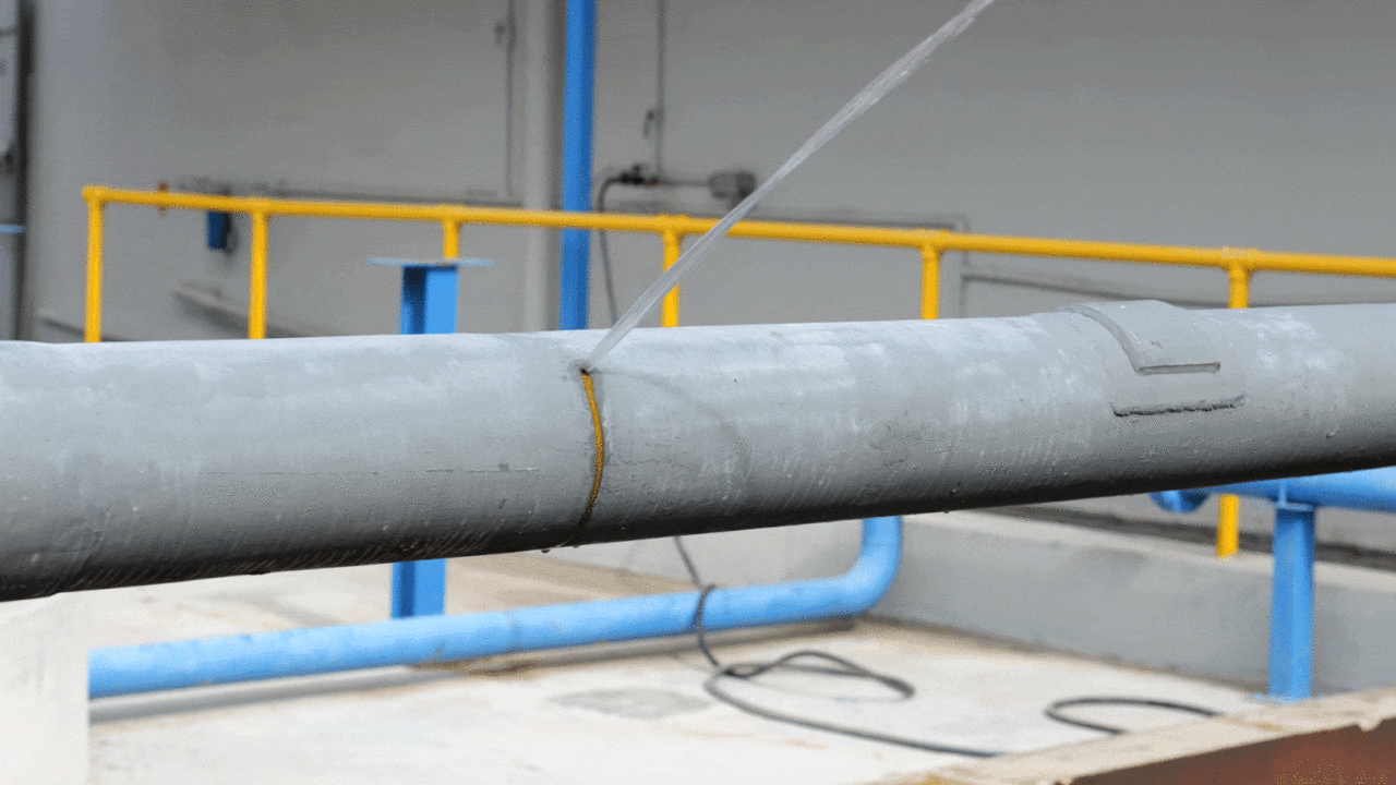 Cómo Reparar Tuberías con Fugas Activas (con video) 25 Live leak stemmed and repaired