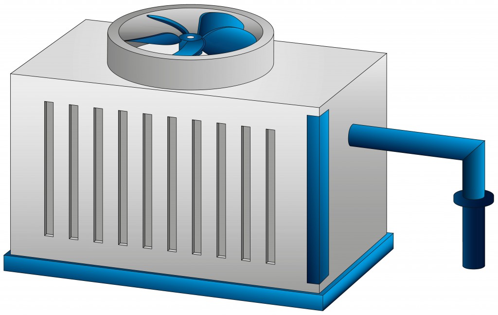 HVAC cooling tower illustration