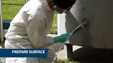 Belzona Live Leak Repair: Prepare Surface