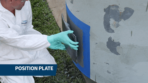 Belzona Live Leak Repair: Position Plate