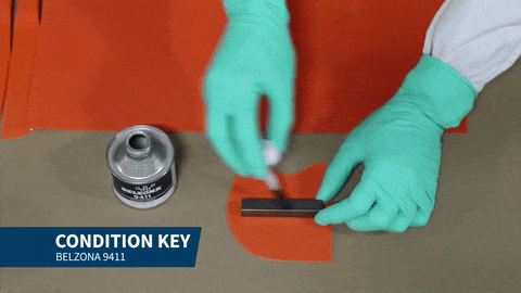 Step 1 Apply release agent on the key for shaft repair