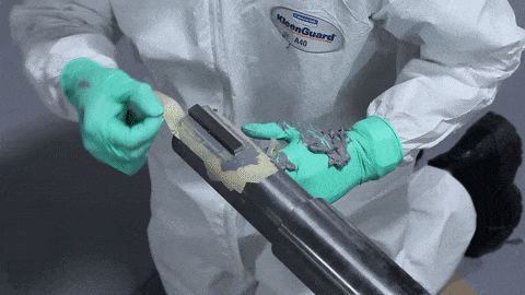 Remove the tape from the shaft