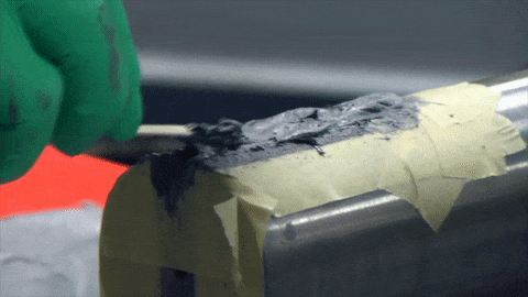 Use wooden applicator to push the product into corners