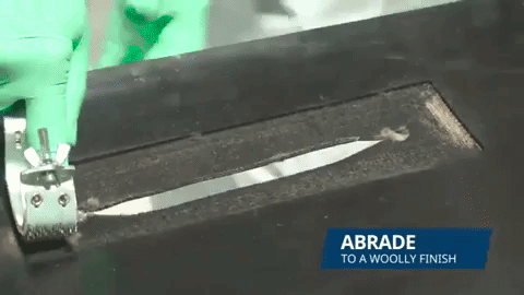 Abrade the surface - conveyor belt repair