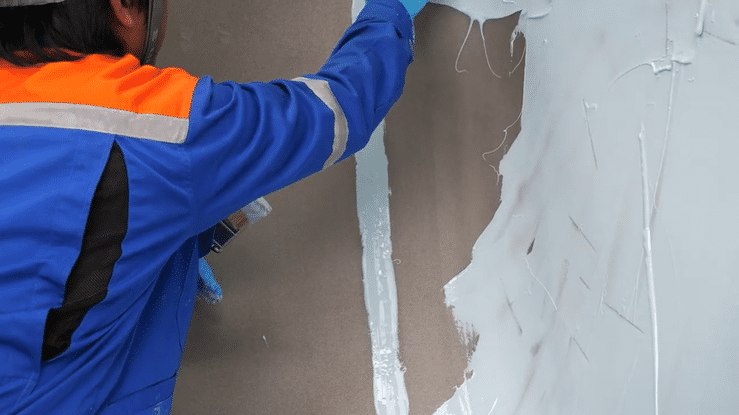 Apply Belzona 1593 using a brush or applicator