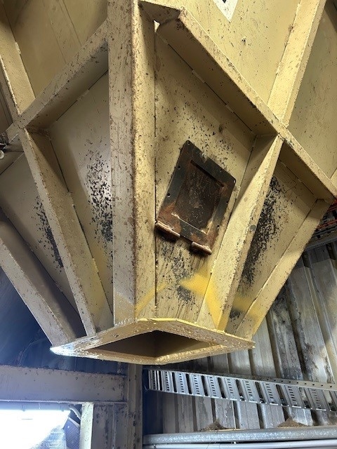 Hoppers experienced wear damage during the processing of the product