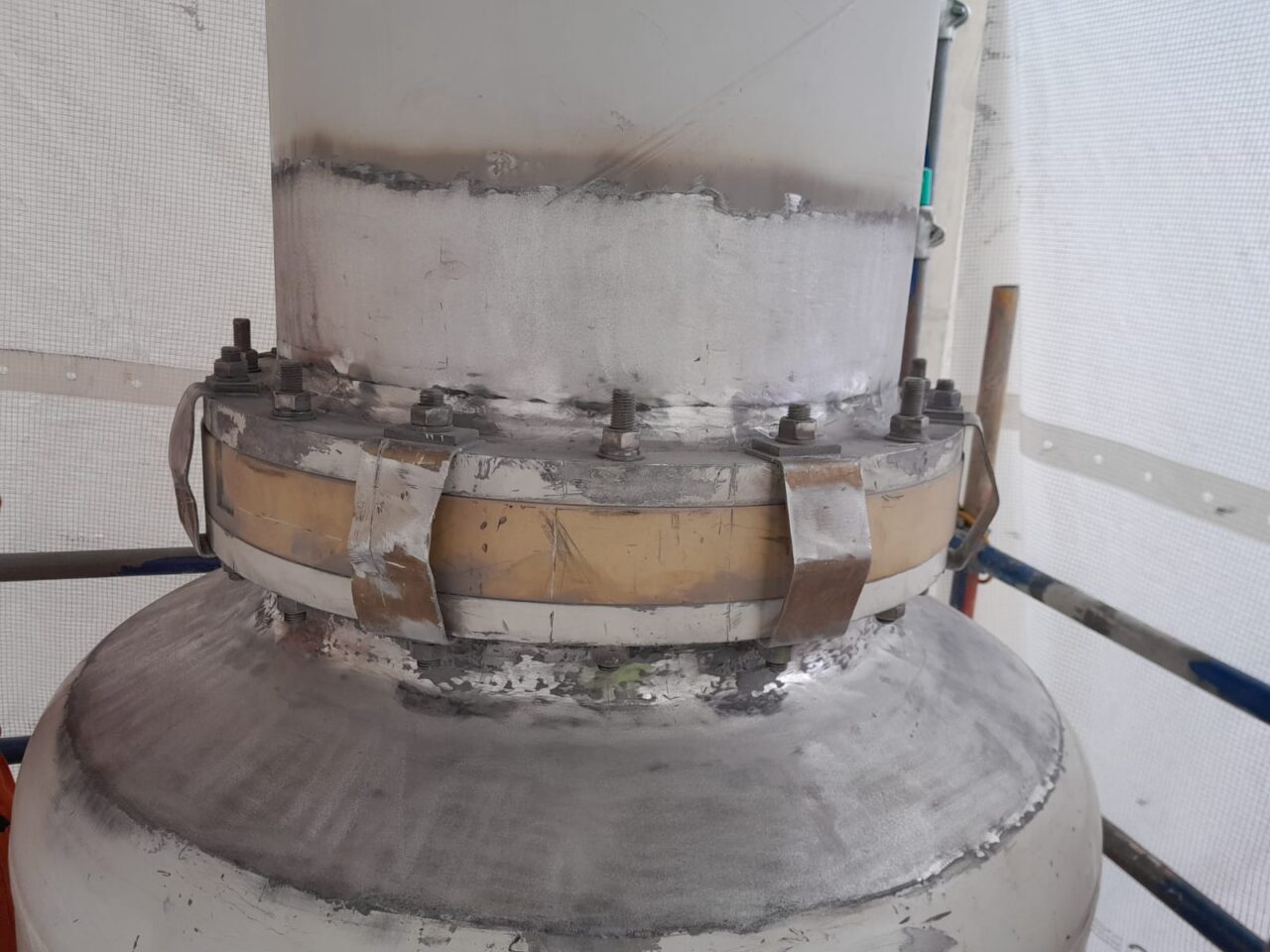 Electric Switch Gear Flange with SF6 Leak    