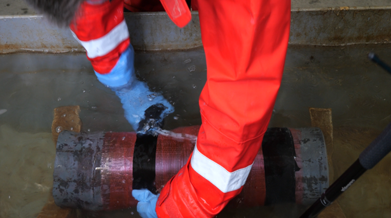 Secure pipe wrap application