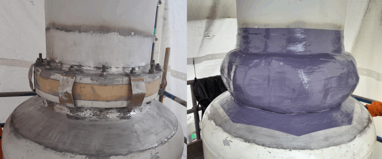 SF₆ leakage stopped using Belzona SF6-FIX