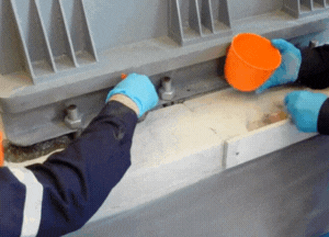 Apply Belzona 4911 (Magma TX Conditioner) on uneven concrete floor before applying the concrete repair products