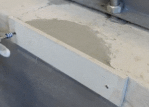 Leave the concrete to cure and remove the formwork if applicable