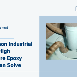 High temperature epoxy coating on a scrubber