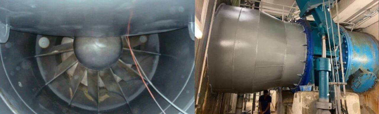 Penstock protected with Belzona industrial coatings 