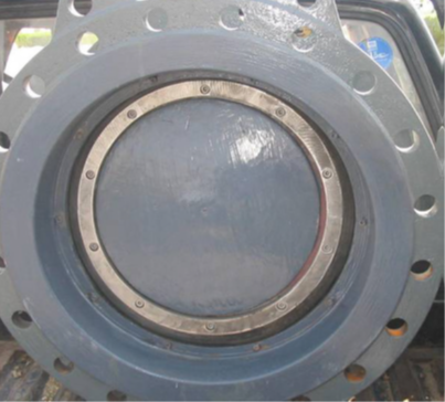 Rebuilt and coated butterfly valve