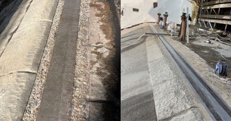 Repair and protection of segment gate with Belzona 4111 (Magma-Quartz) and Belzona 1331