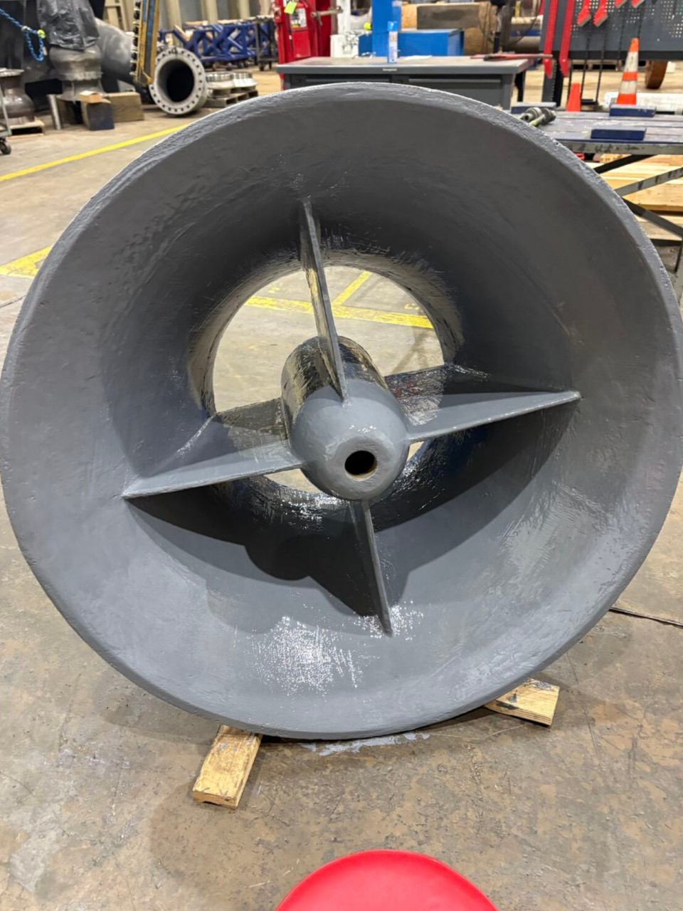 Pump rebult with metal repair epoxy
