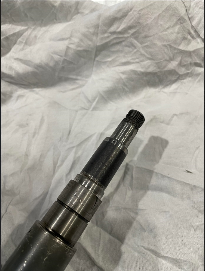 Belzona 1131 used to rebuild the shaft