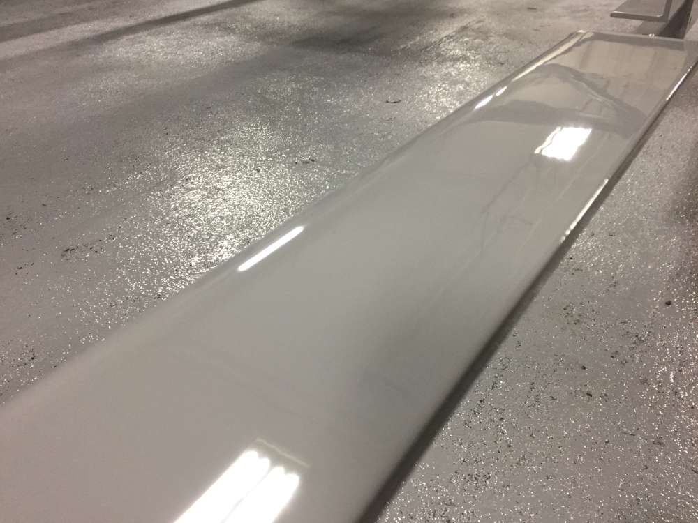 First coat of anti-corrosion coating fully-cured